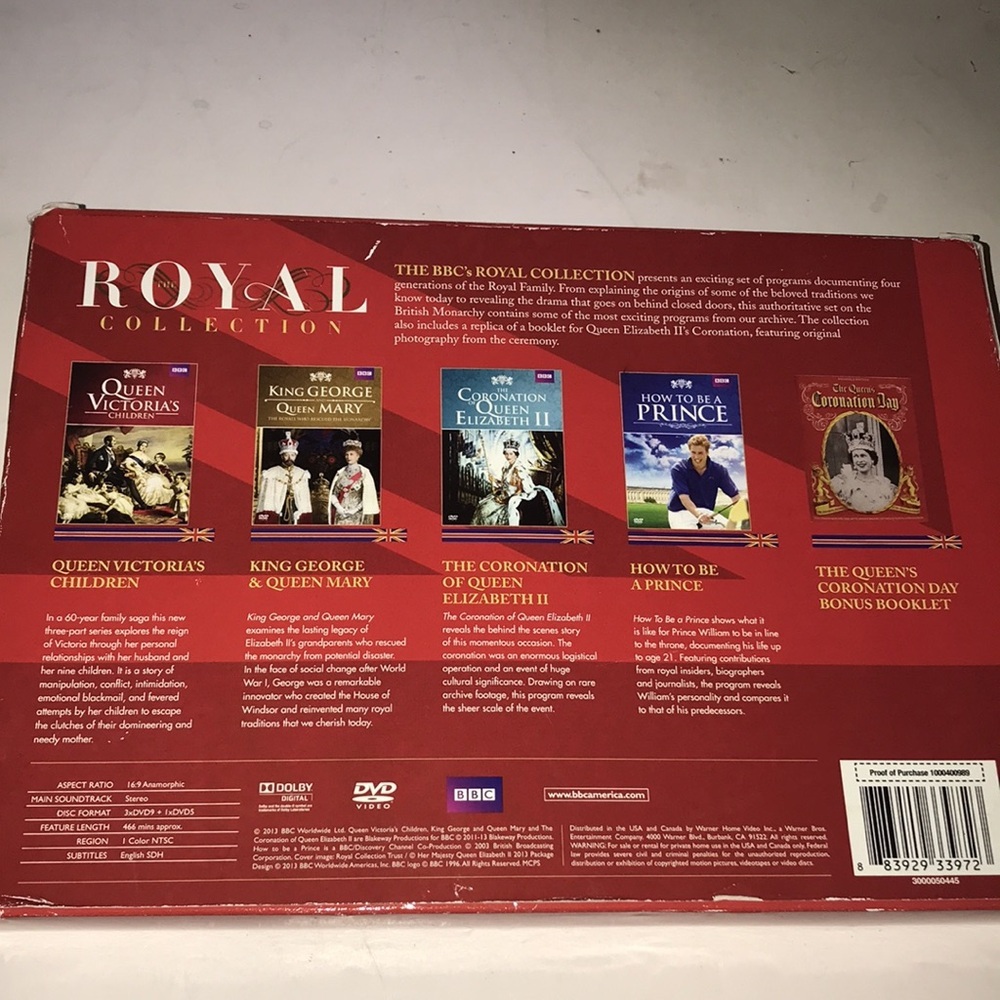 Royal Collection BBC DVD Box Set - Picture 3 of 14